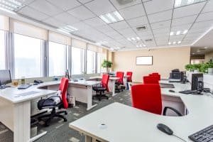 how to clean an office